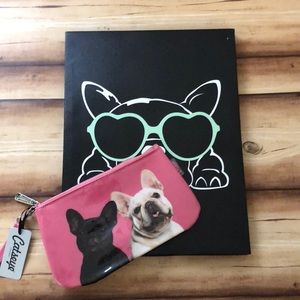 Catseye London French Bulldog wristlet. NWT